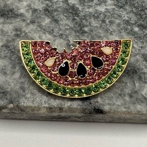 Sparkly Watermelon Pin Brooch